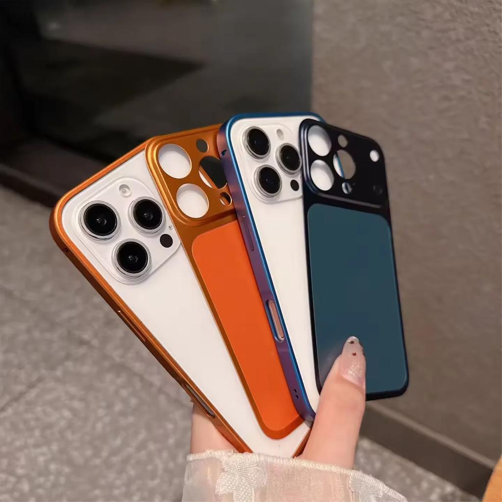 Convert To 17 Series Frame Aluminum Metal Phone Case For iPhone 17 16 15 14 13 Pro Max 14Pro 13Pro 17Pro Alloy Border Bumper