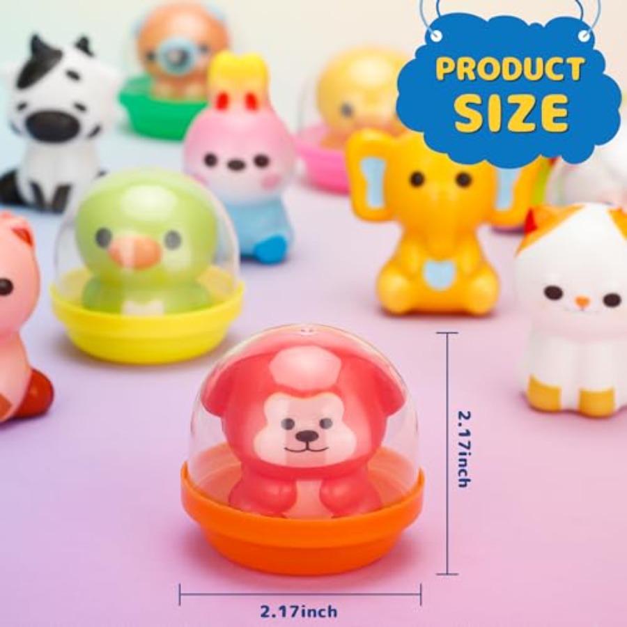 30 Packs Party Favors, Slow Rising Animal Squishy Toys With Cupsules, Goodie Bag Stuffers, Birthday Gifts, Treasure Box Toys, C