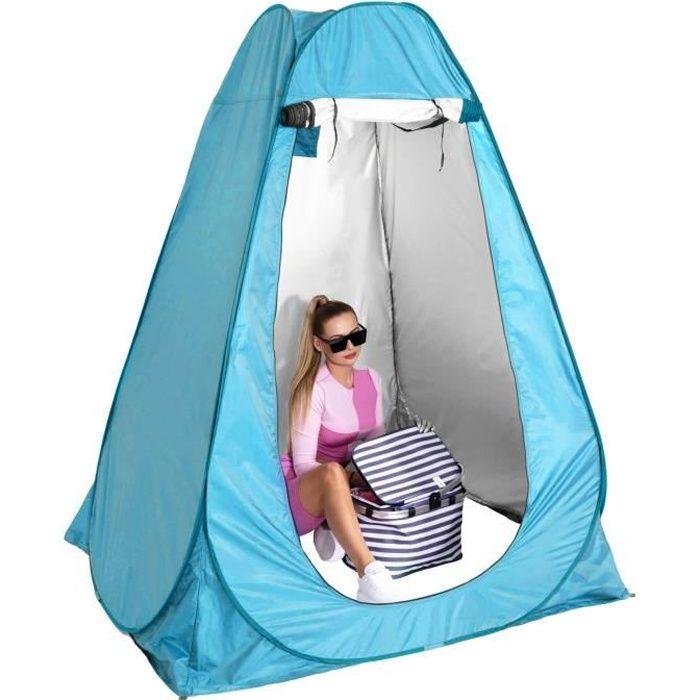 Cabine D'essayage De Plage - SPRINGOS - Pop-up - 120 X 120 X 190 Cm - Bleu - Tente Multifonctionnelle