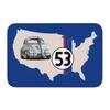 Classic Racing Car Herbie 53 Doormat Anti-Slip Entrance Kitchen Bathroom Door Floor Mats Garden Rug Carpet Footpad