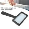 Handheld Magnifying Glass 3X Magnification Portable Elderly Reading Writing Magnifier Black