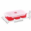 3-Grid Freezer Soup Tray Silicone Food Meal Molds Durable Soup Ice Cube Molds  Soup Storage