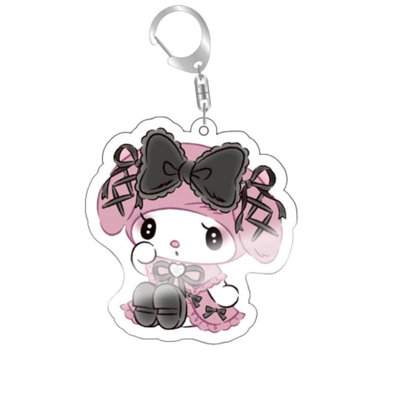 Cute Sanrio Kuromi Toy Keychain Melody Keyring Pendant For Kids Gift Anime
