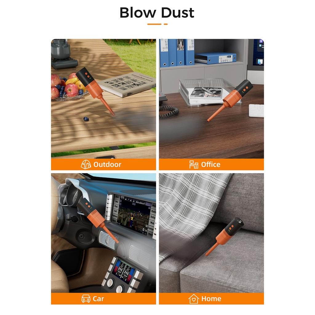 Taşınabilir Hava Pompası 5kPa Şişme Ürünler için Elektrikli Pompa 20W 6000mAh Güç Bankası Şarj Edilebilir Pompa ile