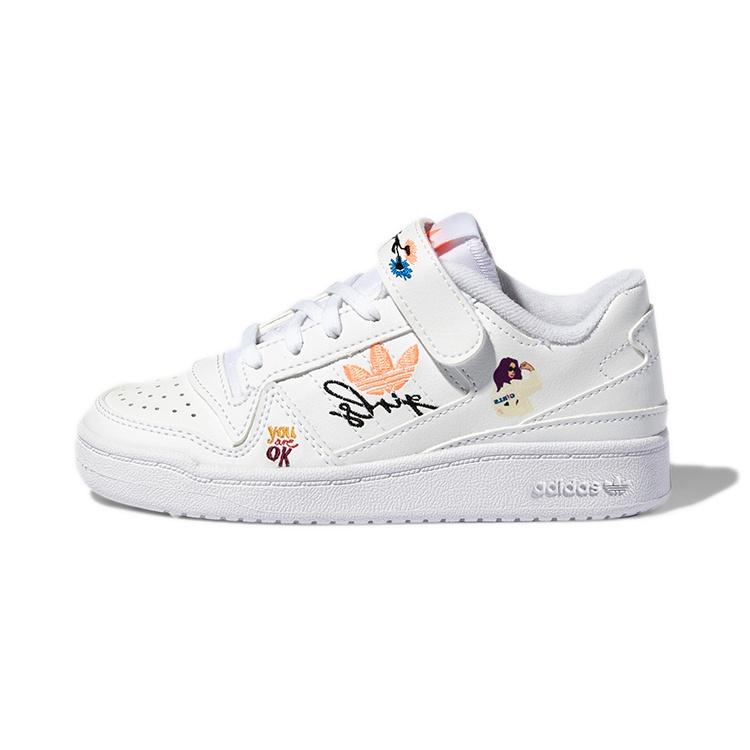 (PS) adidas FORUM Low C White Cartoon Kids H01454 EU 29