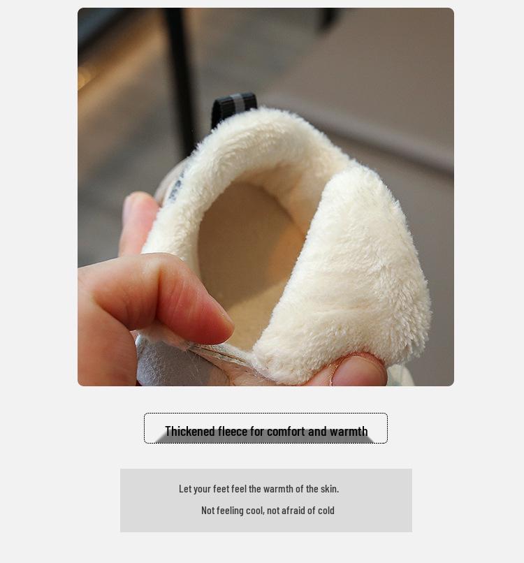 Infant Soft Sole Non-Slip Cotton Shoes for Winter 2025 - Warm Velvet for 0-2.5 Year Olds