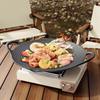 Non Stick Grill Plate Cast Iron Baking Tray Barbecue Accessory BBQ Grill Pan  Camping