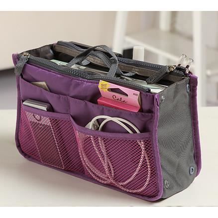Organisateur de sac - FUN DAISY - Grand sac à main - Couleur Violet - Léger 90g - Plusieurs compartiments