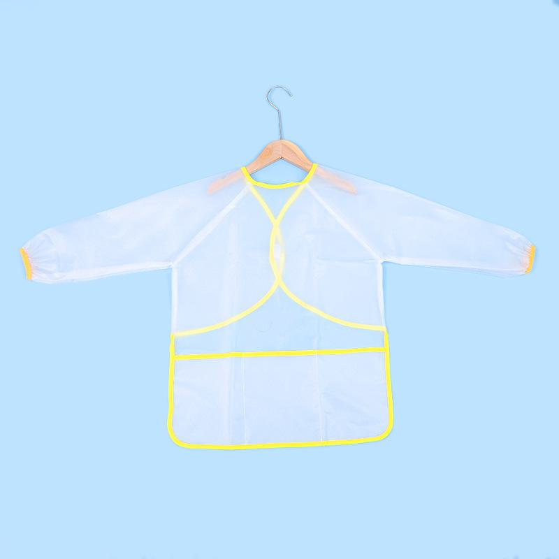 Tablier d'art à manches longues pour enfants avec poche et housse de protection pour aquarelle