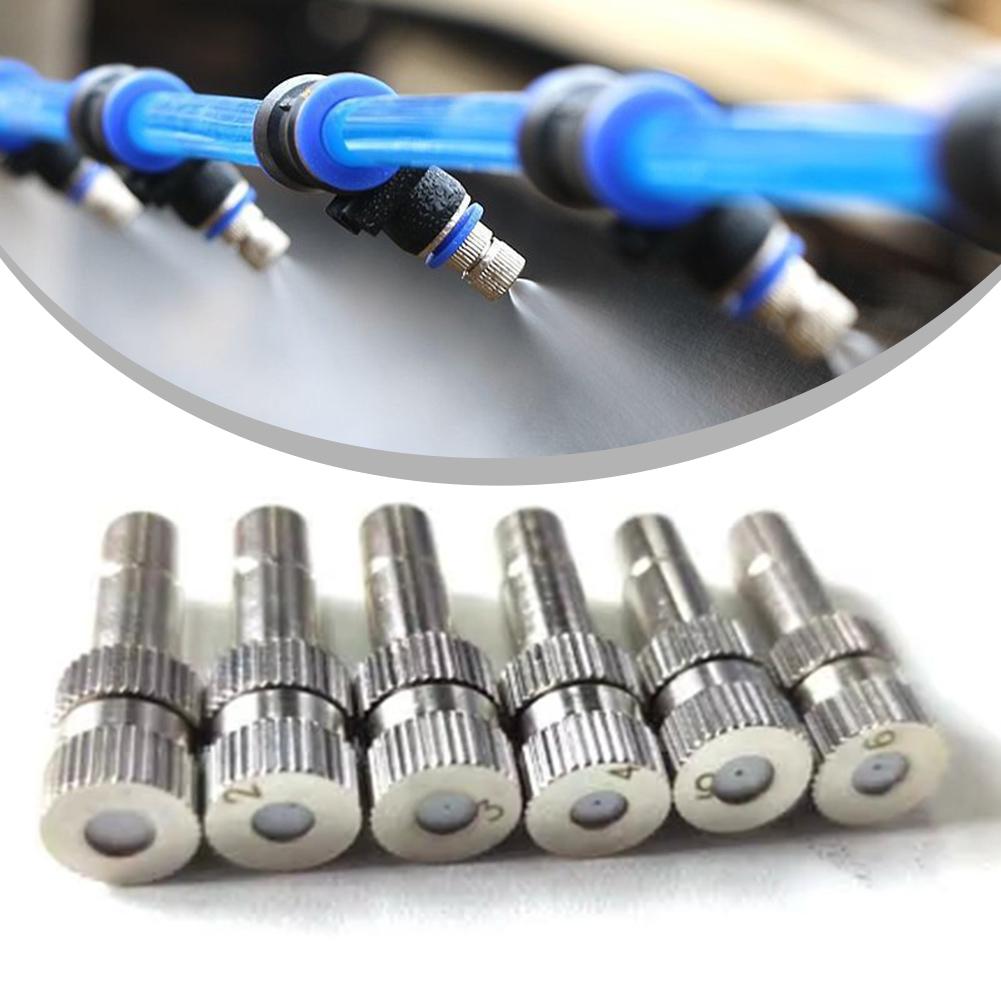 10pcs High Quality Atomizing Misting Nozzle Garden Water Irrigation Sprinkler Quick Pushing Nozzles For Misting Cooling System