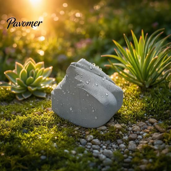 Secure Outdoor Key Storage Hider, Fake Rock Stone Shape Lock Box, Waterproof Lockbox Durable Weather-Resistant Holder, for Garden Yard Grassland