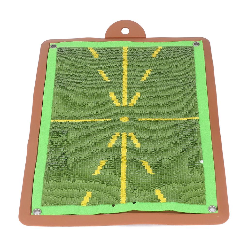 Swing Golfing Practice Hitting Mat with Pin Buckle Silicone Golfing Training Mat Pad for Outdoor Socializing