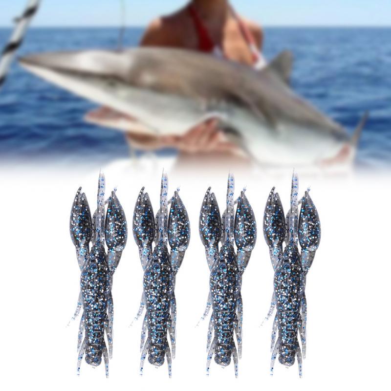 4pcs 6 Colors Silicone Soft Fishing Crawfish Artificial Lures Bait For Carp Bass Fishingbuy at