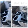 ABS Cup Holder With Storage Tray For 1500 2500 3500 Models 2003-2012 Vehicle Center Console Organizer SS281AZAA
