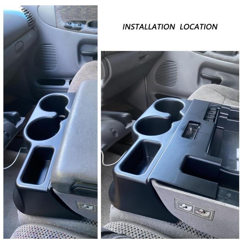 ABS Cup Holder With Storage Tray For 1500 2500 3500 Models 2003-2012 Vehicle Center Console Organizer SS281AZAA