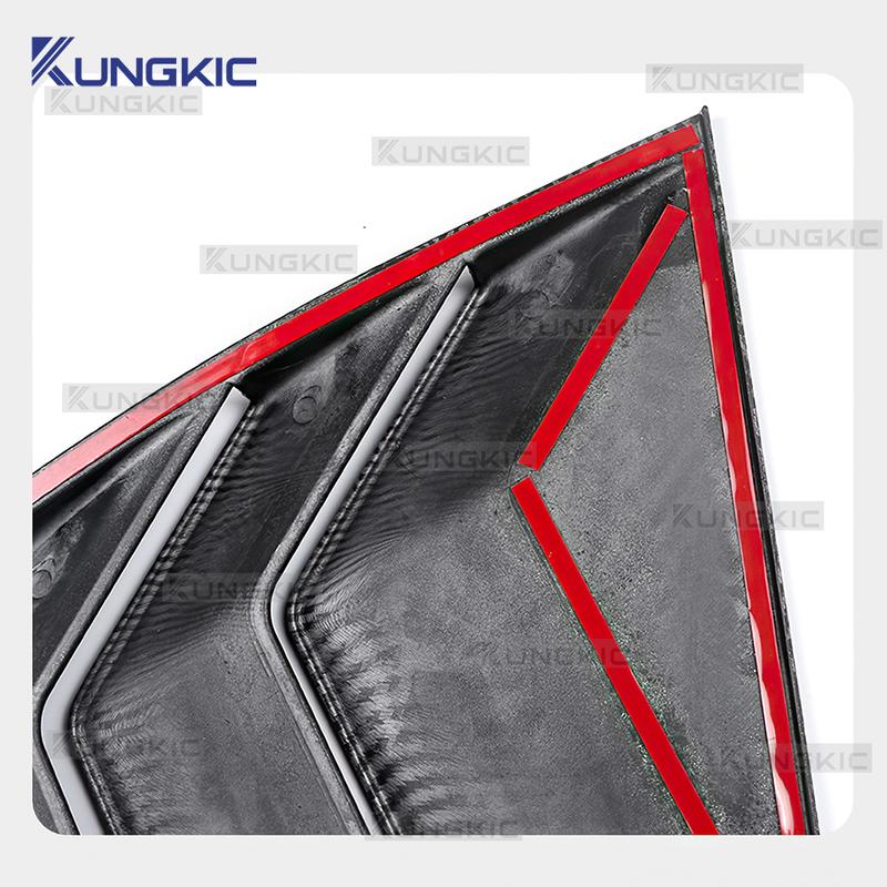 For Tesla Model Y 2025 Juniper Rear Windshield Sticker Side Spoiler Splitter Trim Triangle Louver ModelY   -2026