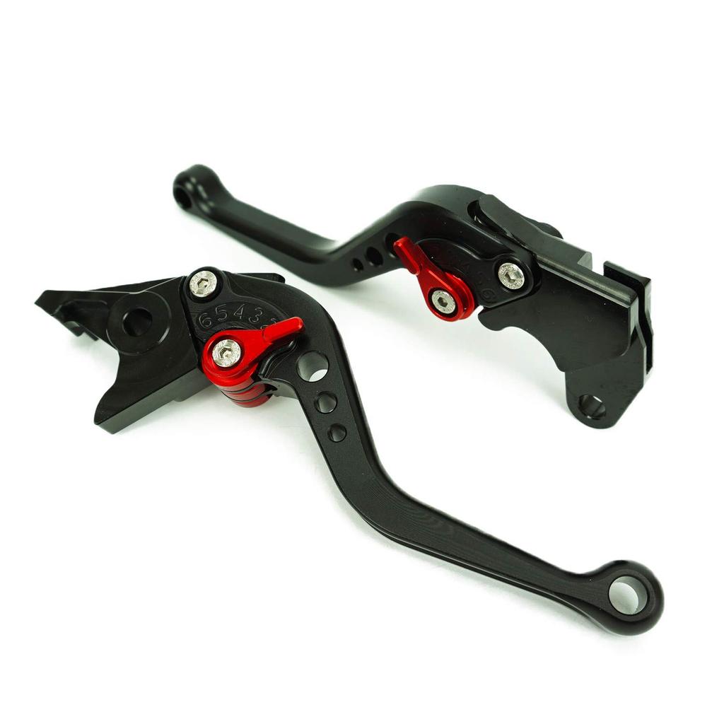 S111 Black (Red) Suzuki Brake Clutch Levers 6 Levels Adjustment Short Fit V-Strom 250 GSX250R GSR250 Etc