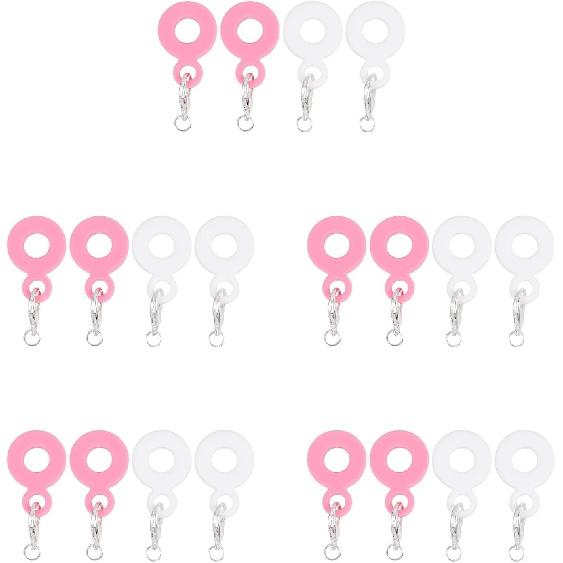 PRETYZOOM 20pcs Straw Charm Adapters, Silicone Dangle Hanging Charm, Compatible Ornament Adapters for Straw Cups, Tumblers