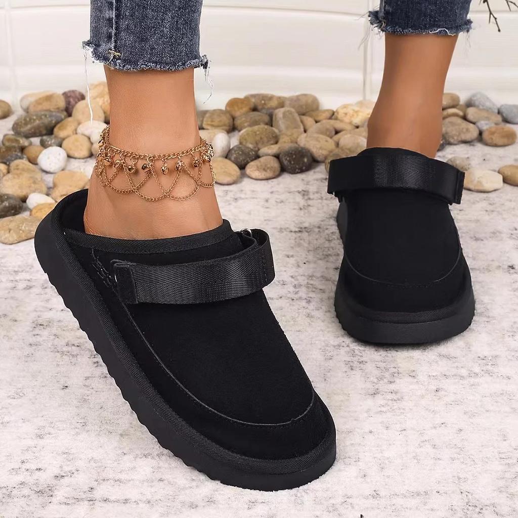 New Men and Women's Slippers Warm Platform  Low-top Snow Boots Slippers Women's Outdoor Anti-Slip Boots Shoes for Women