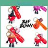 Bad Bunny Anhänger Schlüsselanhänger 5,4cm/2,12in Hohe Qualität Weihnachten Dekor Geschenk