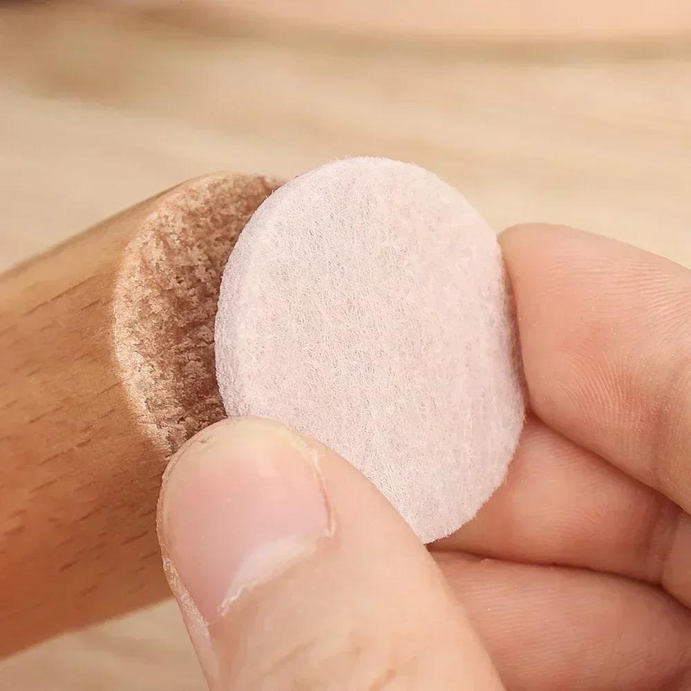 360/18Pcs Felt Chair Leg Pads Round Square Floor Protector Self Adhesive Furniture Table Legs Pad Bumper Anti Slip Furniture Mat