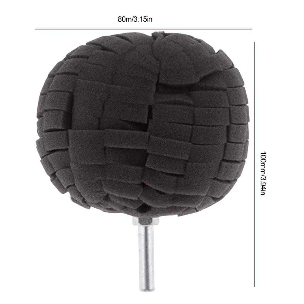 Tire Polishing Sponge Auto Wheel Used For Electric Drill Burnishing Ball Polishing Cone Set Car Hub Buffing Sponge Polishing Kit