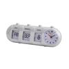 27cm Perpetual Desk Calendar With Clock Vintage Manual Calendar Digital Alarm Clock With Day Month Date Display For Home