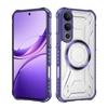 KEYSION Transparent Magnetic Case for VIVO V50 Lite 5G Silicone+PC Heavy Duty Shockproof Phone Back Cover for for VIVO V50 Lite