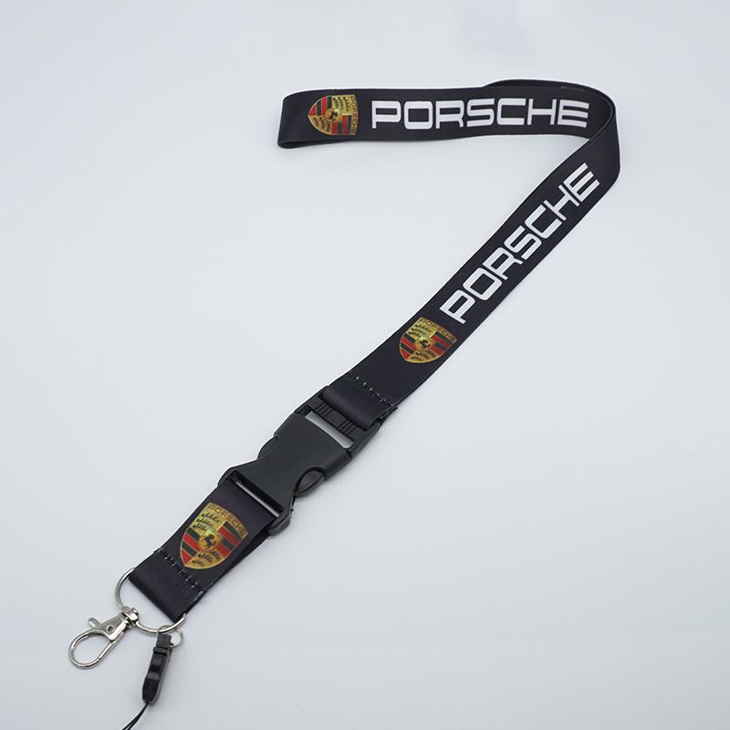 Smycz Brelok Logo Samochodu Karta Pracownicza Smycz do Zawieszenia na Szyję Brelok Do Porsche 918 911 718 Taycan Panamera Cayenne Boxster Cayman