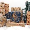 Snowman Gift Wrap Kraft Paper Gift Box Paper Durable Gift Paper Party Decoration