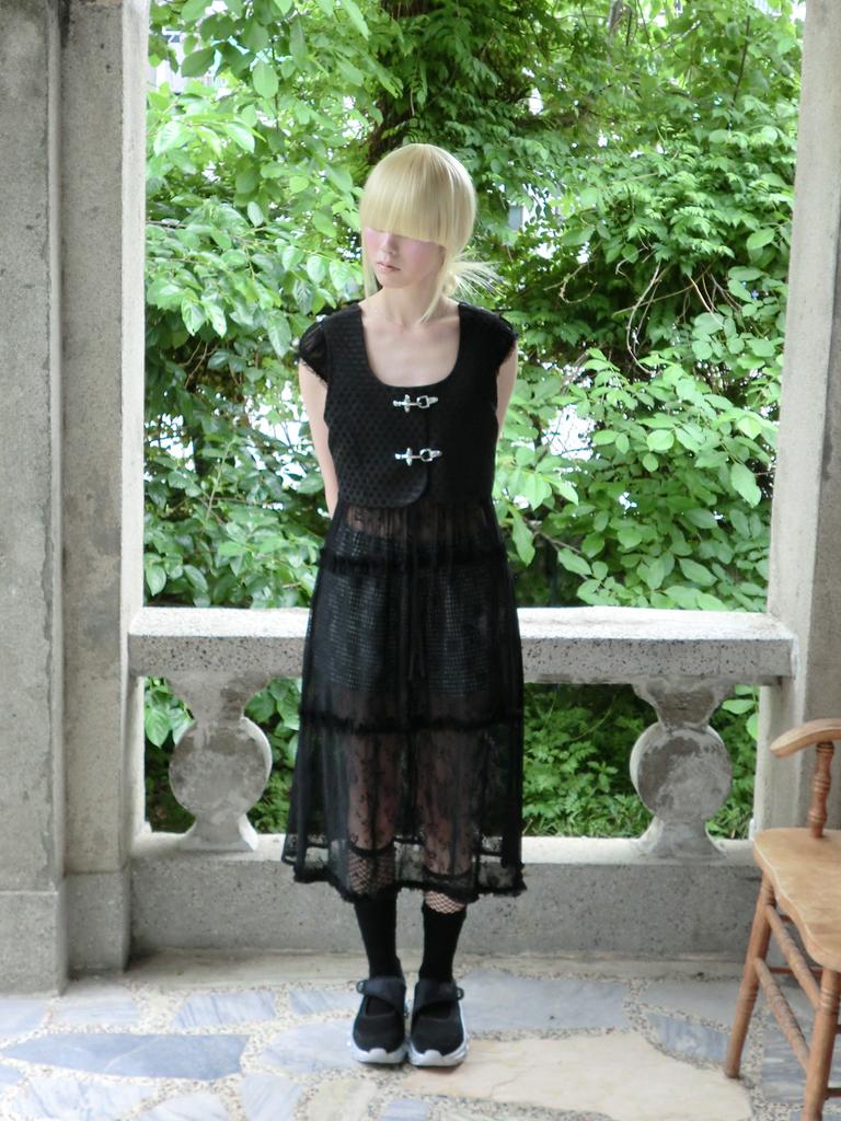 Hety Pure Lace Long Dress (Black)