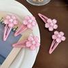 Sweet Jelly Cherry Blossom Hair Clip Headwear Cute Girls BB Clip Y2K Side Bangs Clip Hair Accessories Flowers Hairpins