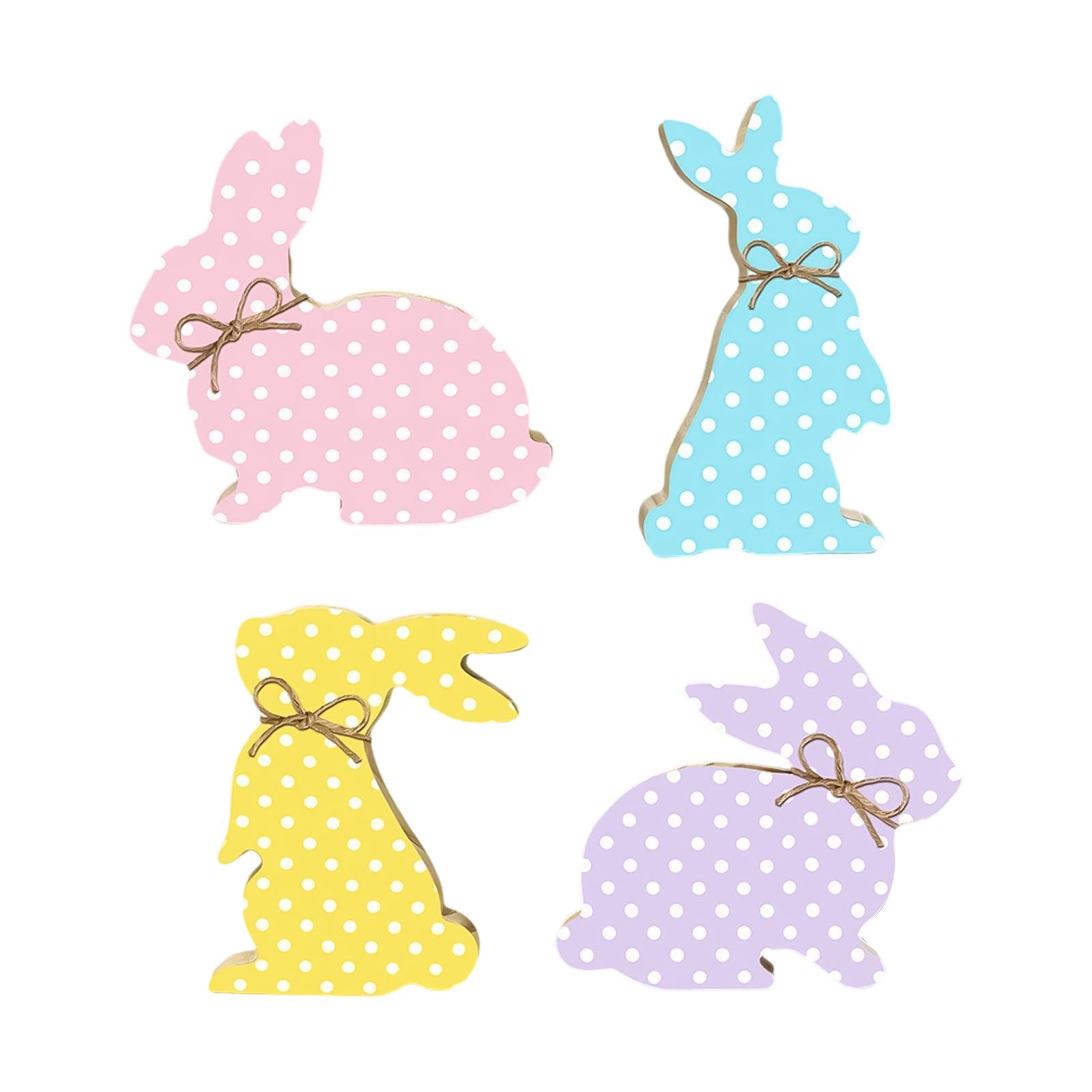 

Cross Border Easter Polka Dot Wooden Ornament Available In Blue, Yellow, Purple, And Multiple Colors For Holiday Home Decoration Crafts