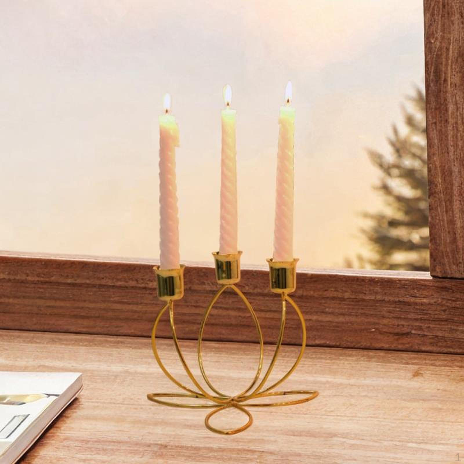 

Подсвечник для конусных свечей, идеальный для свадеб и мероприятий For 3 Candles золотой