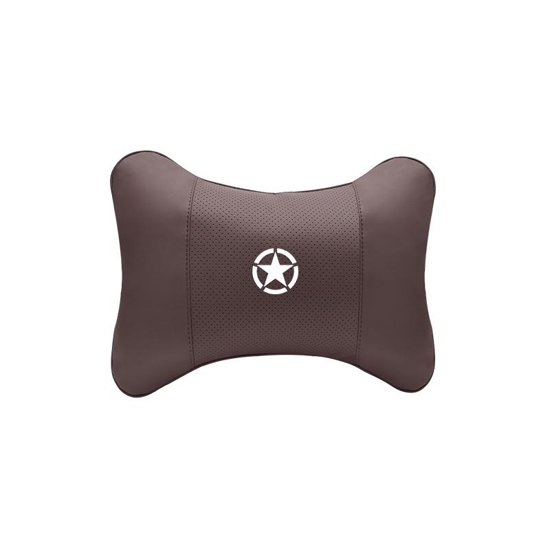 JEEP Car Seat Headrest Auto Logo Neck Pillow For Jeep Wrangler Rubicon Renegade Compass Grand Cherokee Patriot Liberty Gladiator