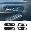 4pcs Inner Door Handle Bowl Cover Trim For Honda Accord  ABS Carbon Fibre Left-hand Side Car Door Handle  Stickers