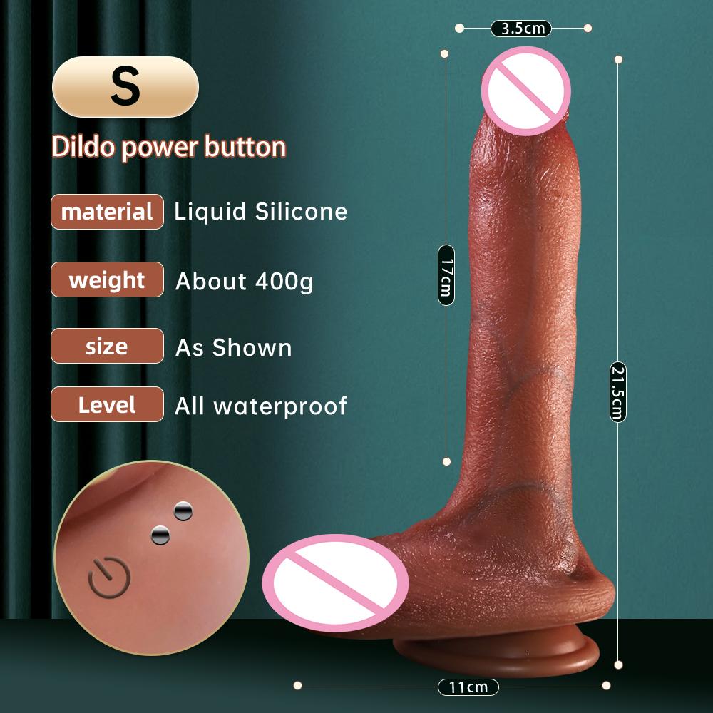 Heating Realistic Thrusting Big Dildo Vibrator Soft Huge Big Dick Penis For Woman Man G Spot Vagina Anus Masturbator Sex Toys