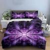 Purple floral abstract design. Bedding sets Duvet cover sets Duvet covers Pillowcases(1 * Duvet Cover 2 * Pillowcases without duvet insert)