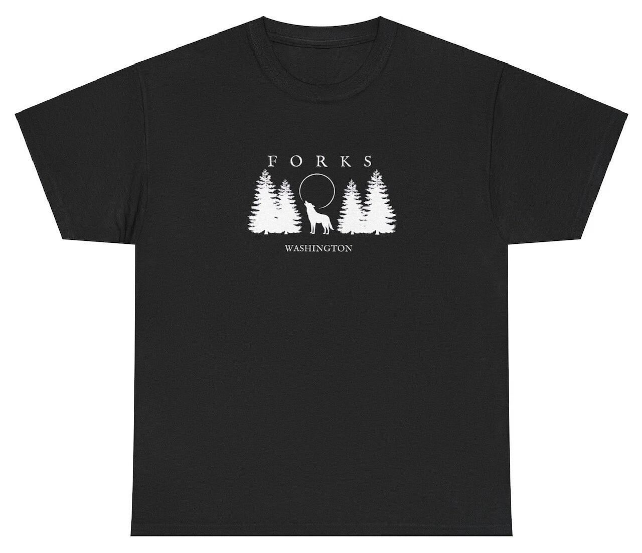 

Forks Washington T Shirt Forest Goblincore City Of Forks Washington Twilight Tee L