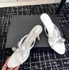 Fashion Summer 2025 New A-Style Metal Buckle Cross-Strap High-Heeled Sandals, Thin Heels, Sexy Open-Toe Slippers, And Women'S Flip-Flops