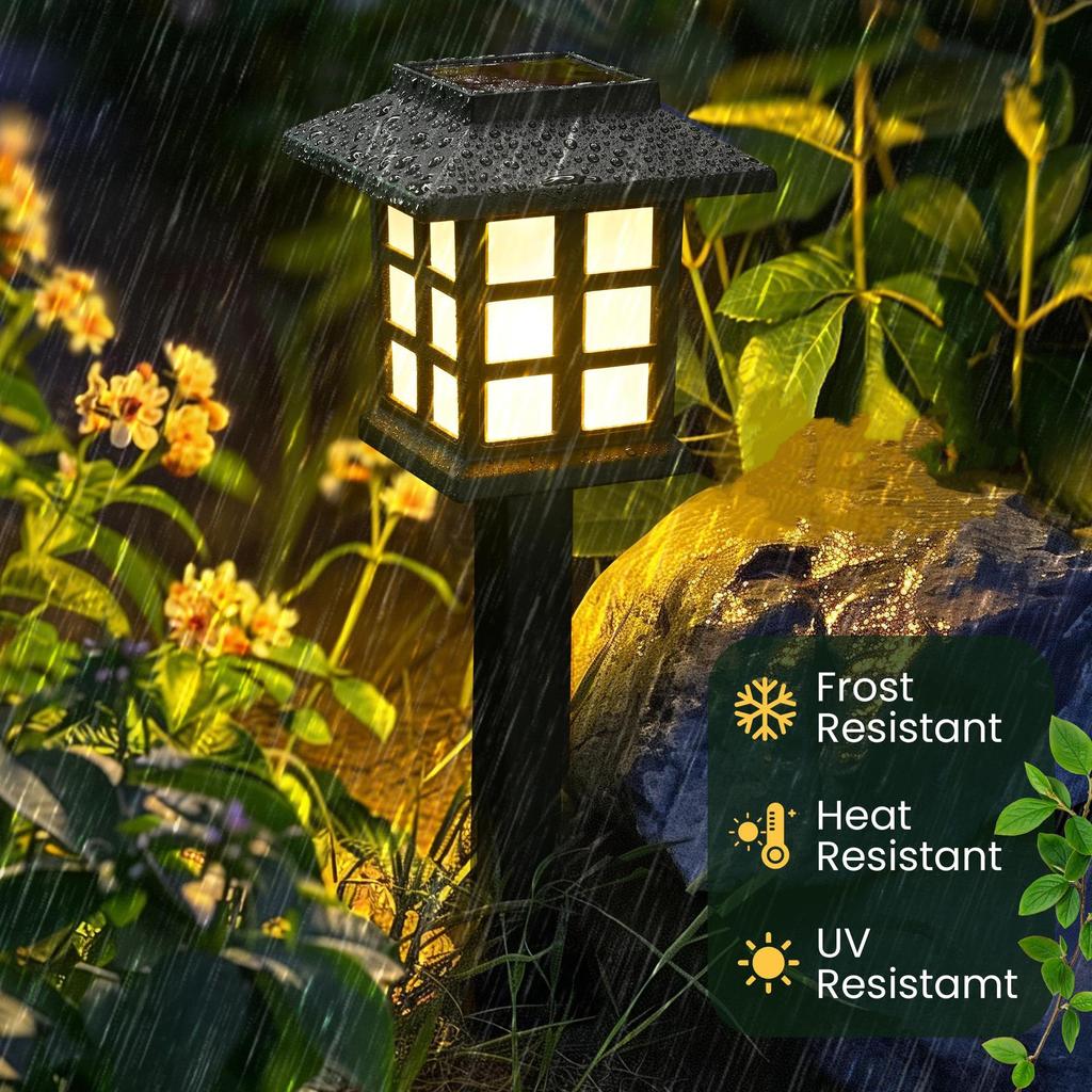 Solar Garden Walkway Lights - Perfect for Paths, Flower Beds, Terraces, and Courtyards