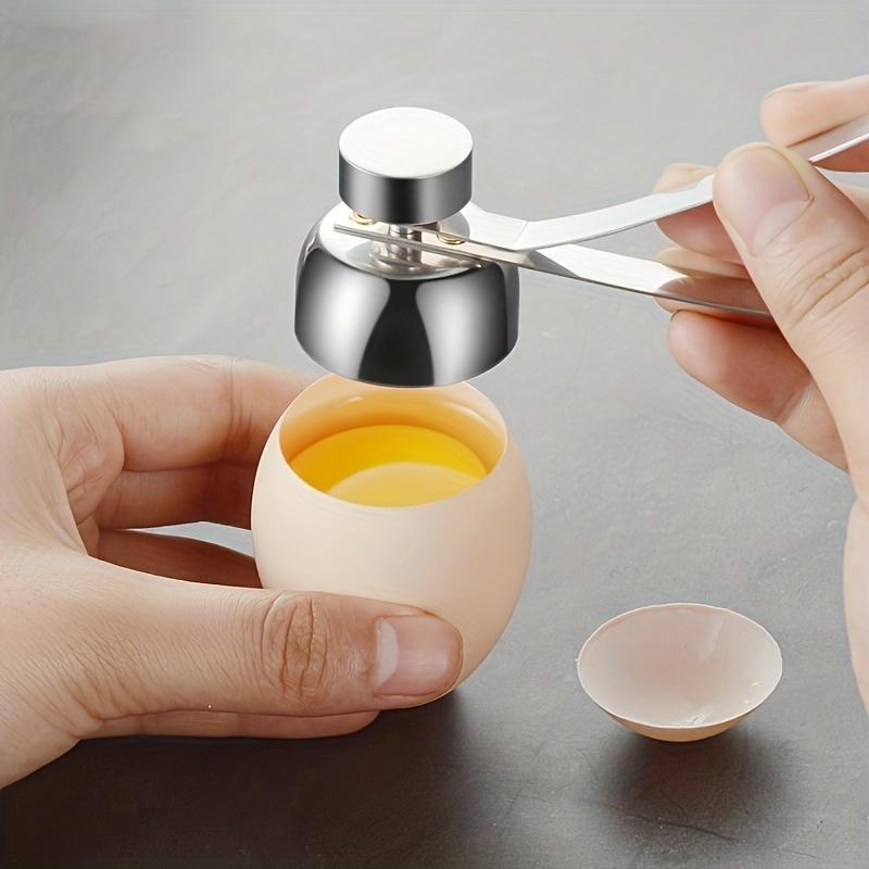 Stainless Steel Egg Cutter Set Egg Cracker Egg Opener Egg Holder Spoon Breakfast Kitchen Tool