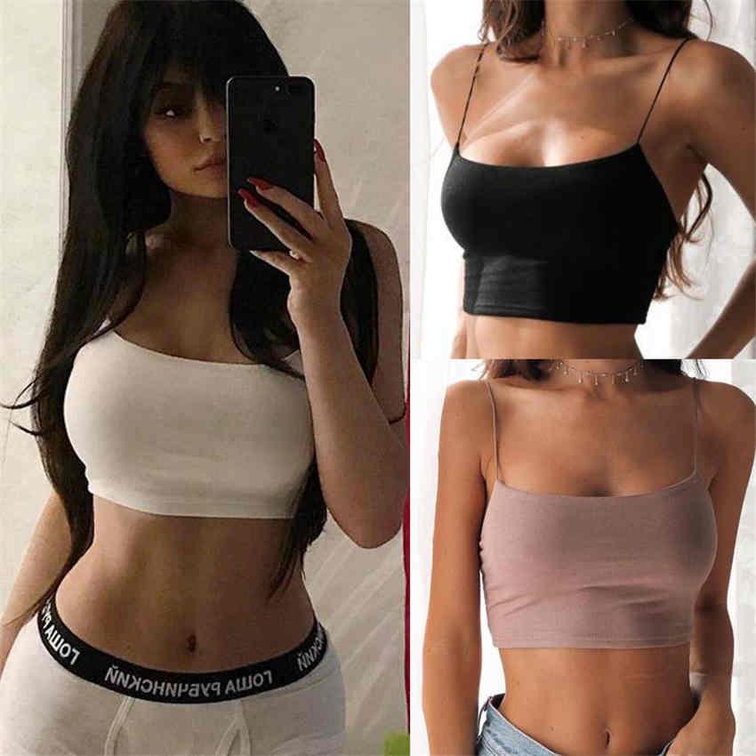 Fashion Women Sexy Bustier Bra Vest Crop Top Cami Summer Casual Tank Tops Vest Sleeveless Crop Tops