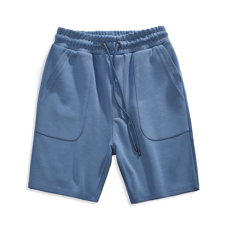 Export Men's Clothing Balance Cargo with Logo Cut off Casual Pure Cotton Shorts Summer Sports Loose Fifth Pants Middle Pants Parka Beach Pants
