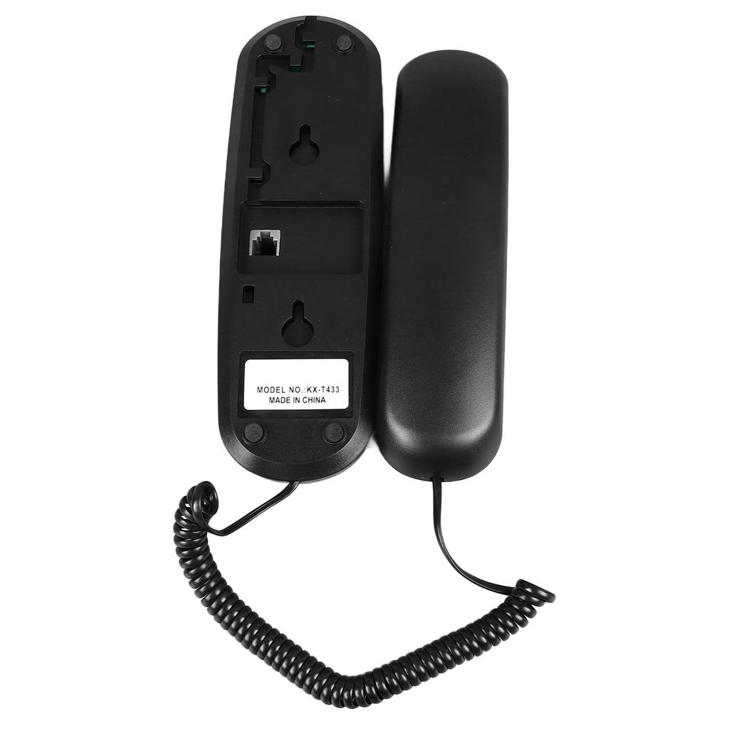 Wall Mountable Telephone Multifunctional Clear Sound Corded Landline Phone for Home Hotel