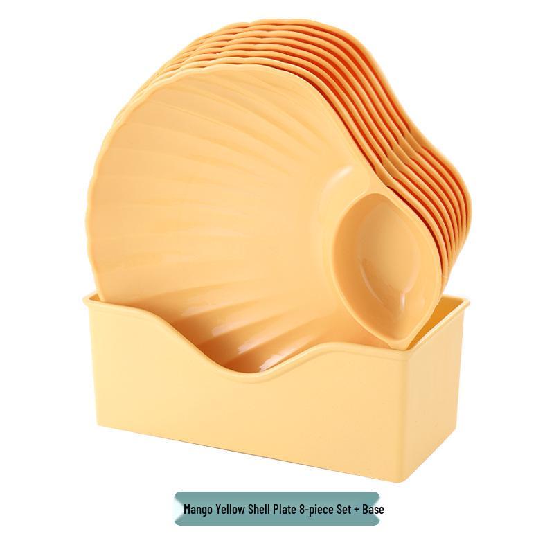 

Тарілка для пельменів з відділеннями для соусу - Міцний пшеничний пластик, Креативна тарілка для фруктів та зберігання в ресторанному стилі.