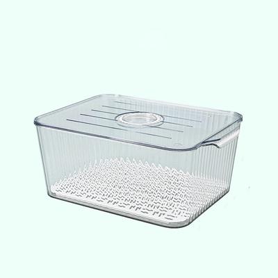 Food-Grade Refrigerator Storage Box Transparent Stackable Food Storage Containers Plastic Timing Fresh Fridge Egg Holder