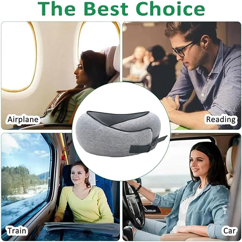 U-Shaped Pillow Neck Pillow U-Shaped Pillow Travel Car Neck Pillow Airplane Travel Pillow Long-Distance Flight Sleeping Artifact