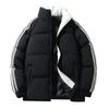 Cotton Jacket Men and Women with The Same Winter Tide Striped Stand-up Collar Cotton Jacket Jacket Thickened Warm Bread Clothing Cotton Clothing Men