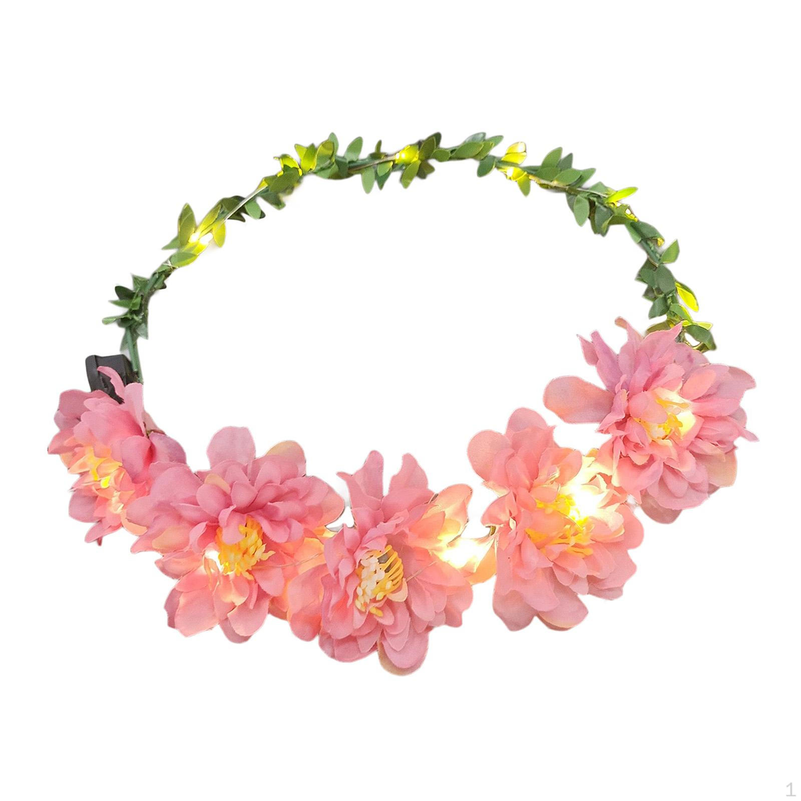 

Зачарованный цветочный нимб для украшения головы для праздничных случаев Rose Red